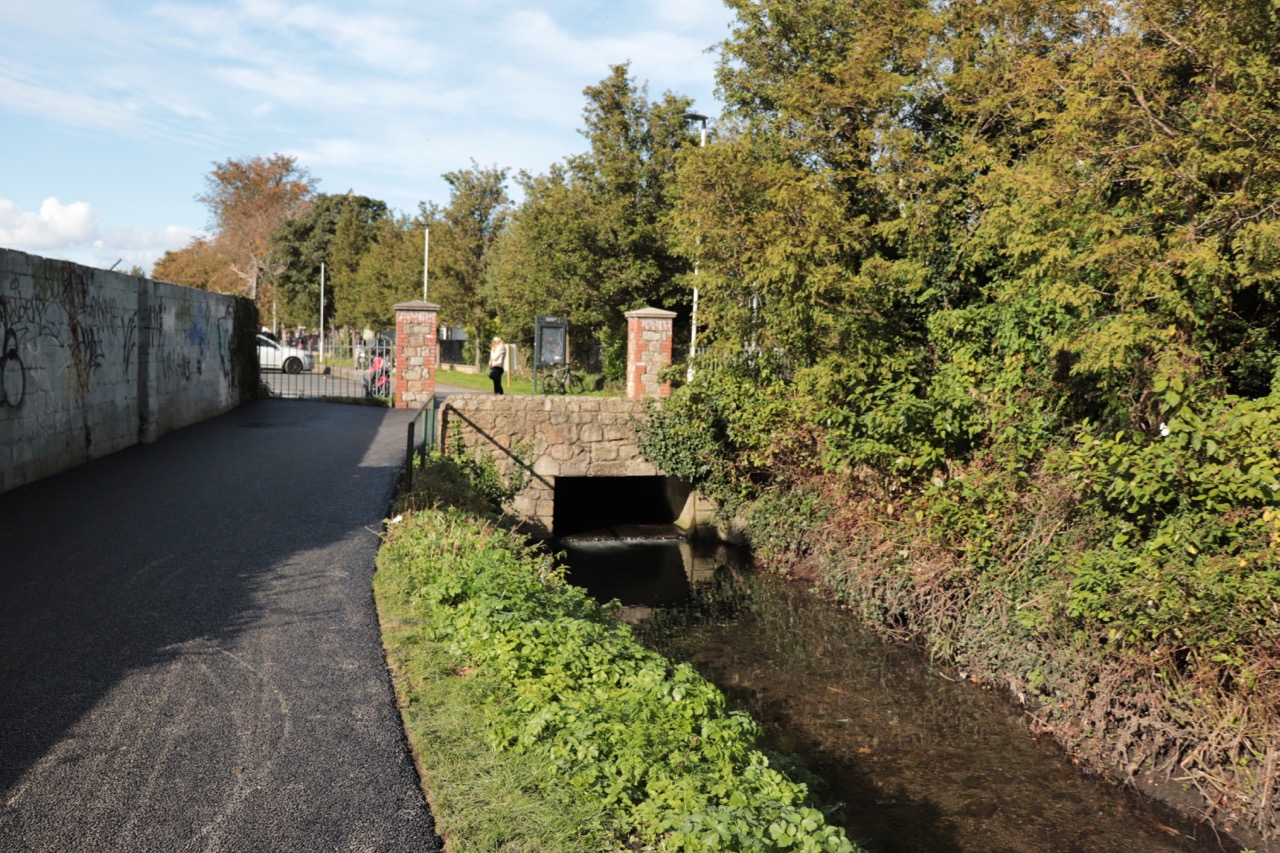 Image 6: start of Deansgrange Stream at Supervalu